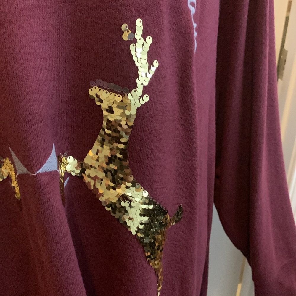 NWOT.  🎄🎅🏼 Great for the holiday season!  Oversized lounge/sleep shirt. - Picture 4 of 9